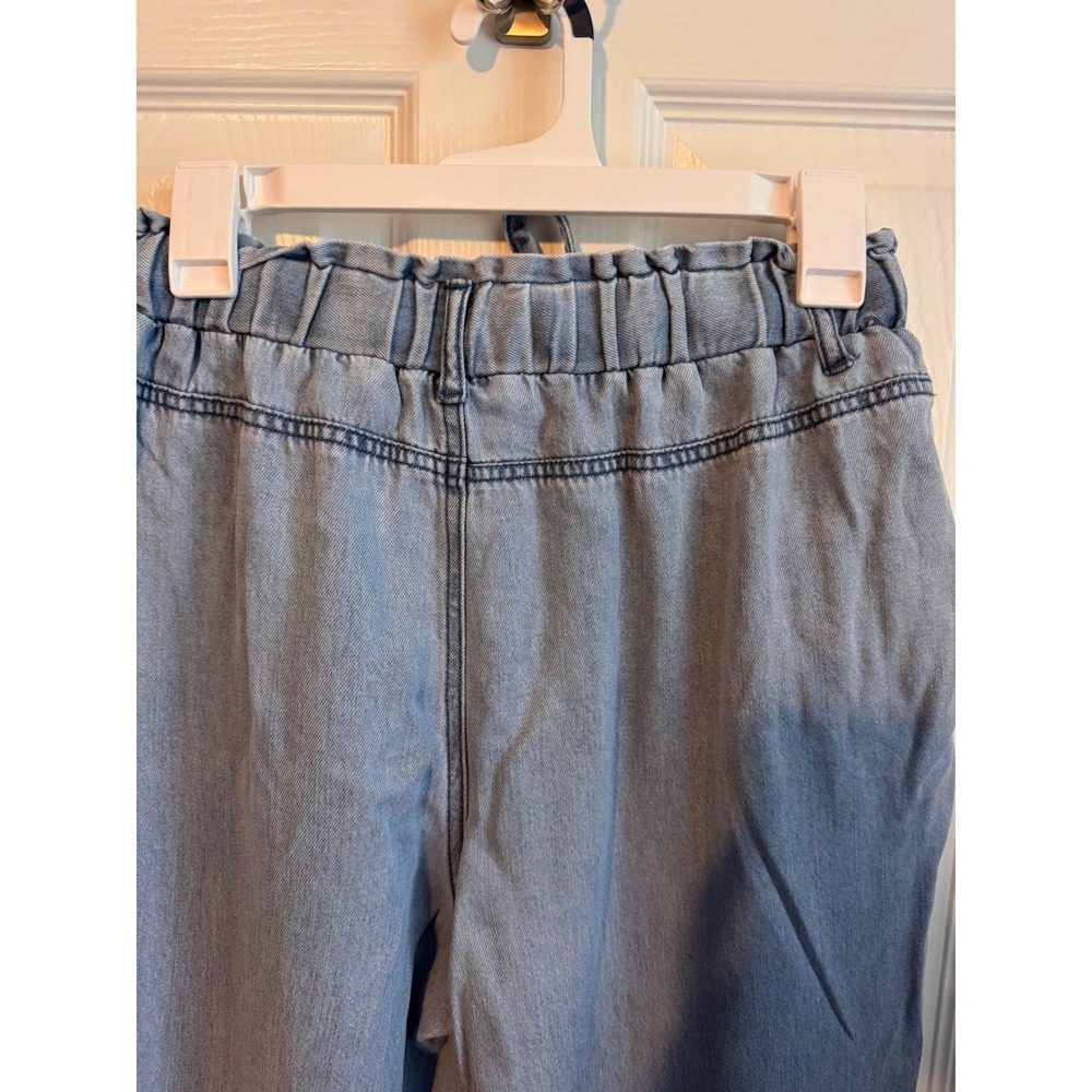 Velvet Heart Pants Denim Paperbag Waist Wide Leg Pants Blue Size Small NWT - Picture 7 of 8